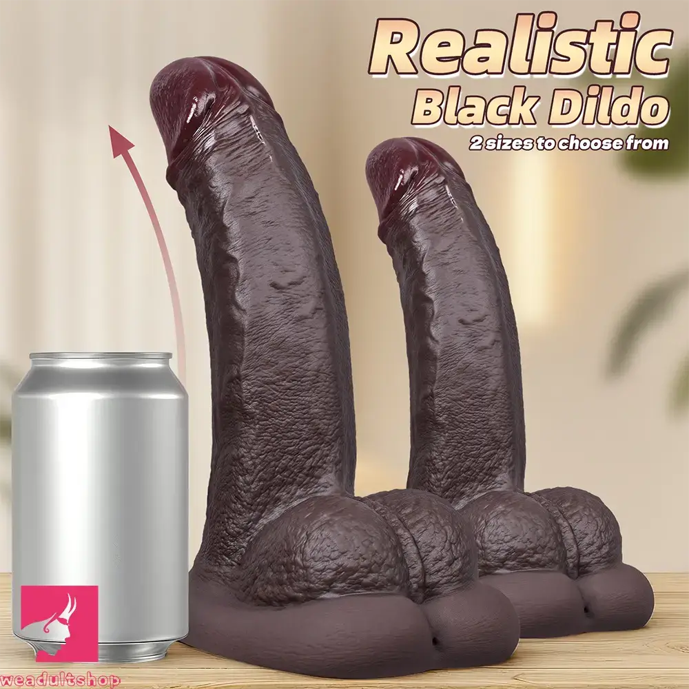 6.7in 7.8in Upturned Realistic Silicone Dildo Couples G-Spot Anal Cock Penis