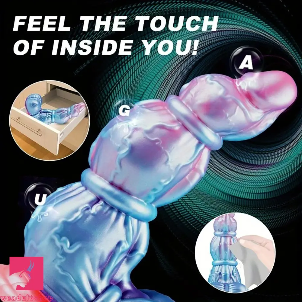 10.6in Huge Monster Knot Thick Silicone Fantasy Soft Dildo Suction Cup Toy