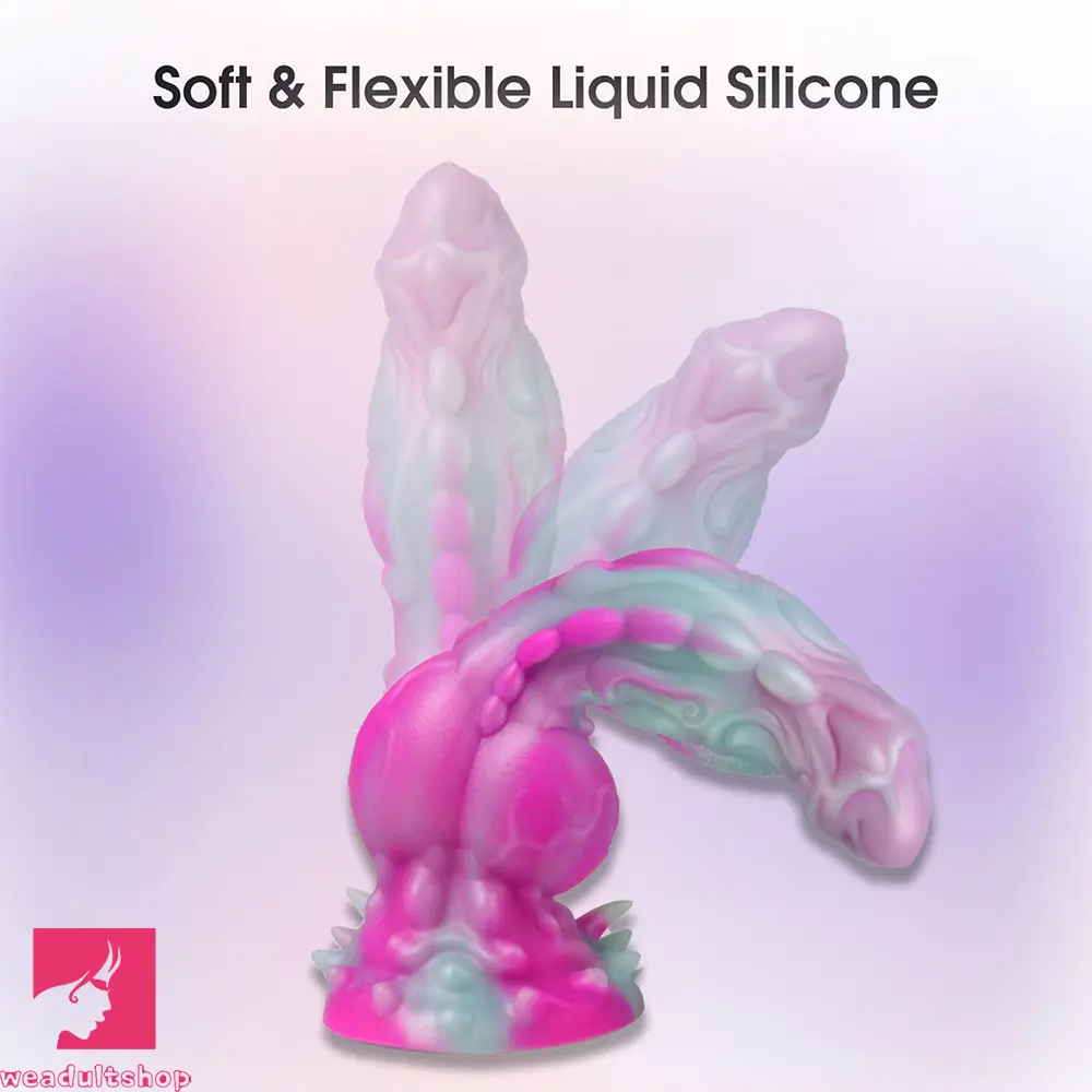 9in Soft Monster Silicone Big Spiked Odd Clit Dildo Prostate Massager