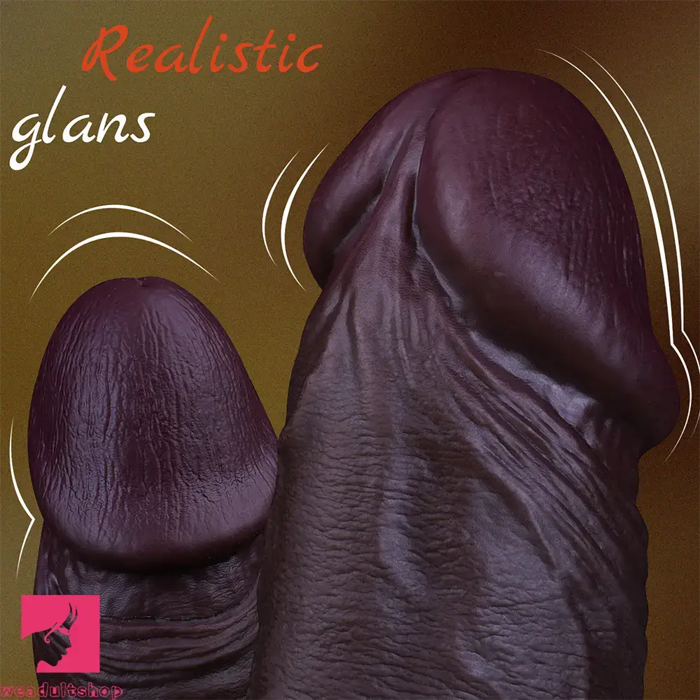 10.6in Dual Density Silicone Big Soft Dildo Real Cock Vaginal Stimulator