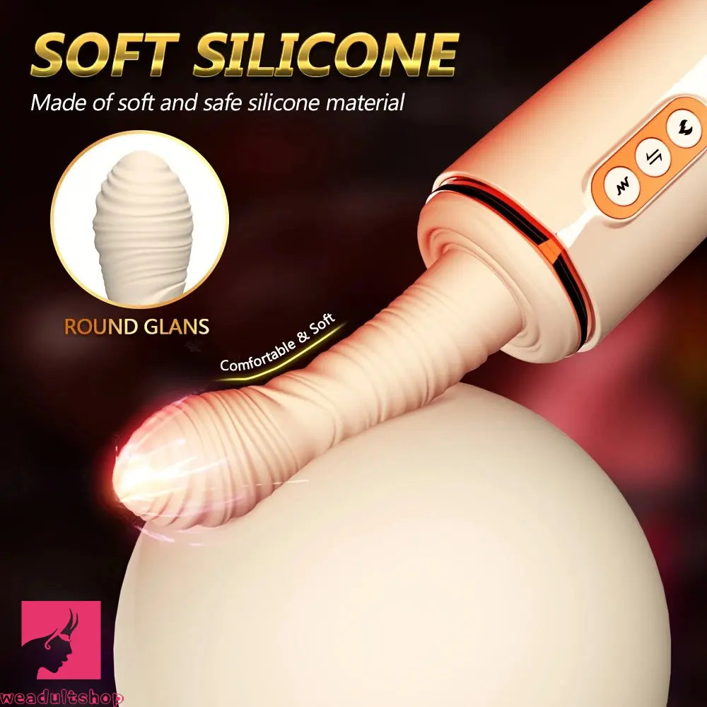 9.92in Sex Machine Thrusting Heating Auto Dildo Rotatable Switch 7 Vibrating