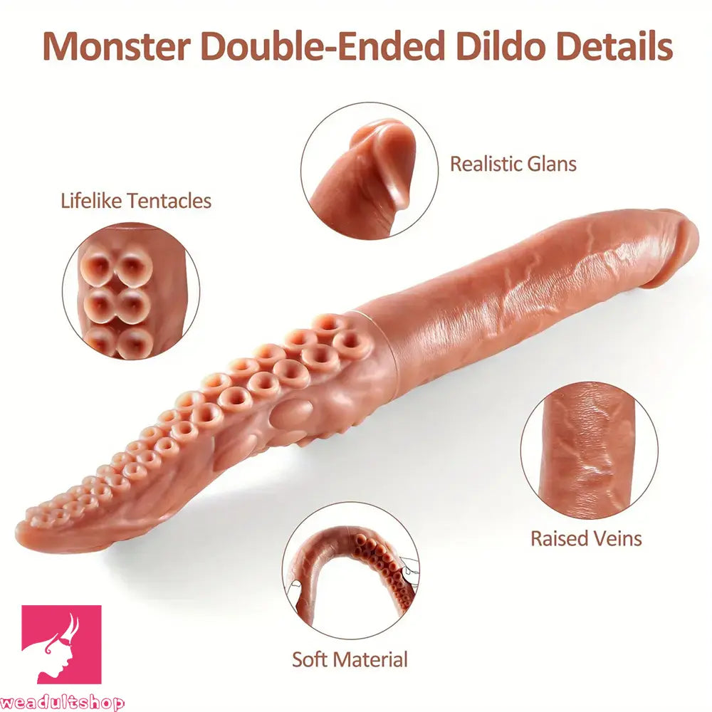 16.5in Creative Monster Double Ended Real Octopus Tentacle Long Dildo
