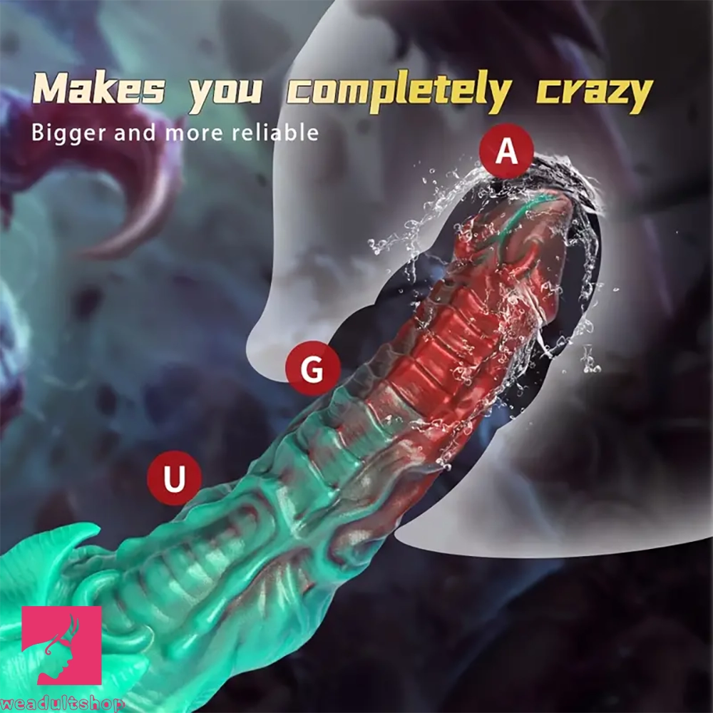 8.26in Devil Alien Monster Tentacle Silicone Dildo For Dilation Anal Plug