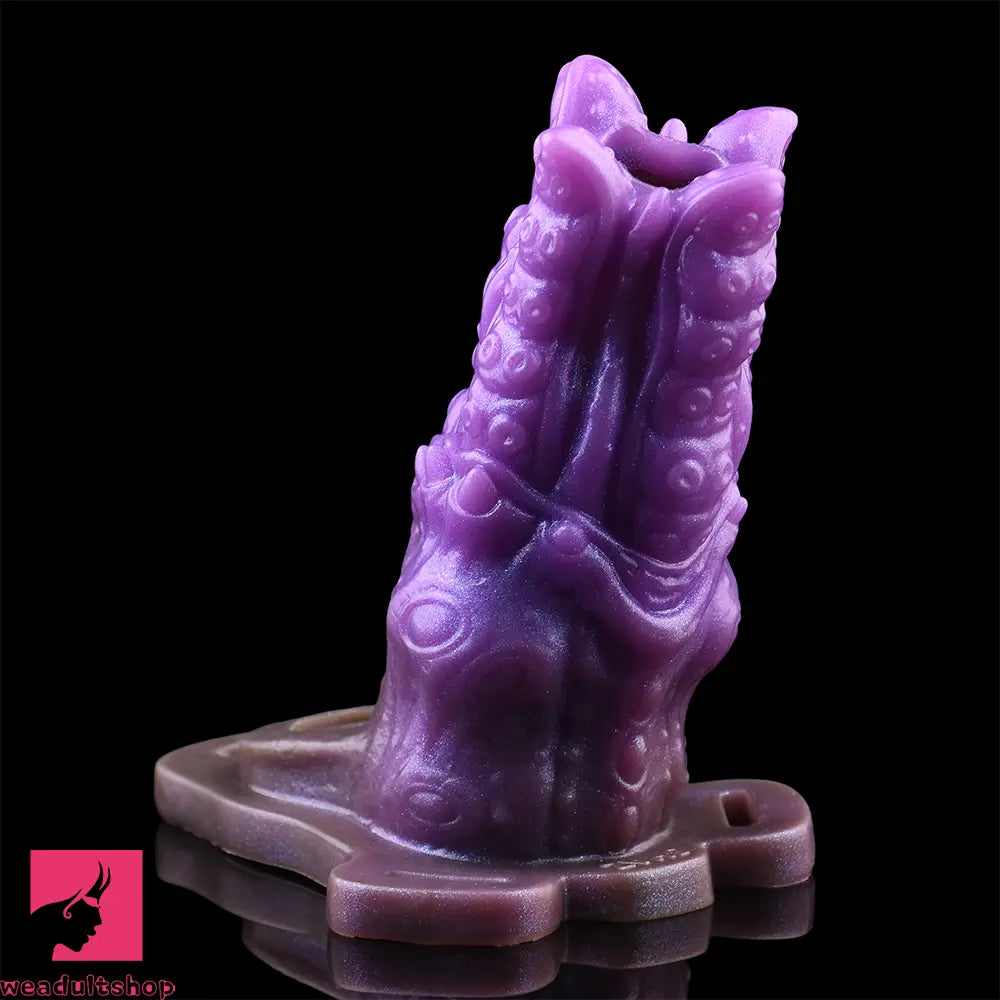 5.59in Dragon Beast Creature Silicone Flexible Fantasy Hollow Dildo Sleeve