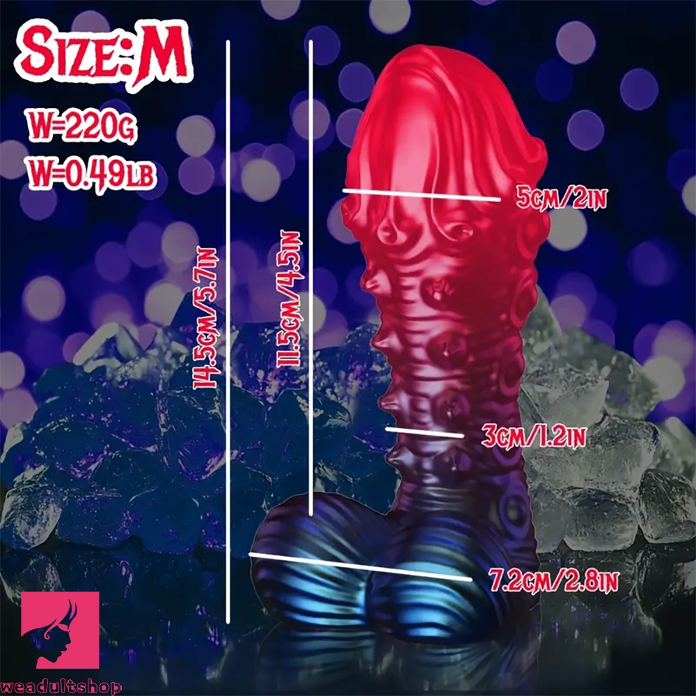 5.7in 7in Monster Fantasy Dildo Tentacle Spiked Cock Silicone Cock Toy