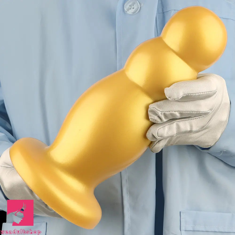 6.7in 10.23in Golden Silicone Extra Large Thick Butt Plug Dildo Butt Beads