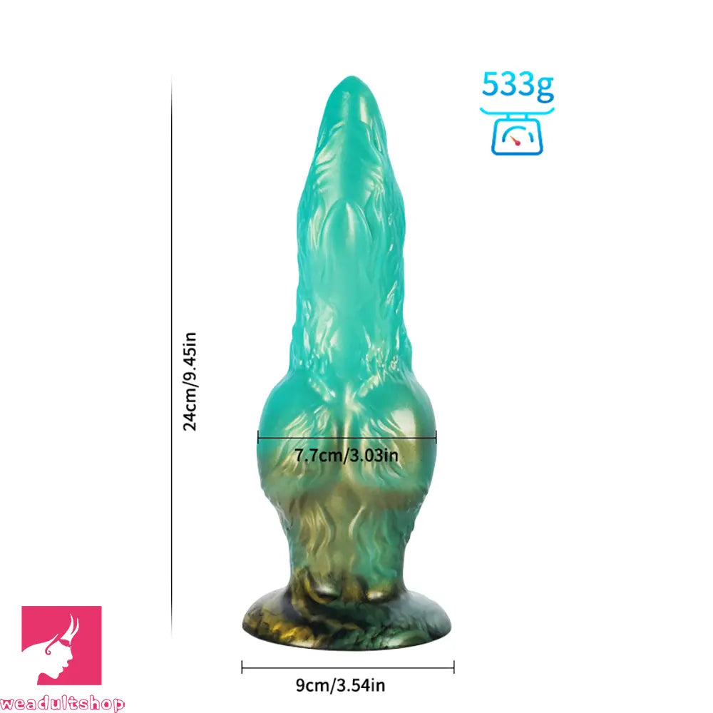 Realistic Monster Dog Animal Fantasy Knot Penis Soft Dildo Male Cock Toy