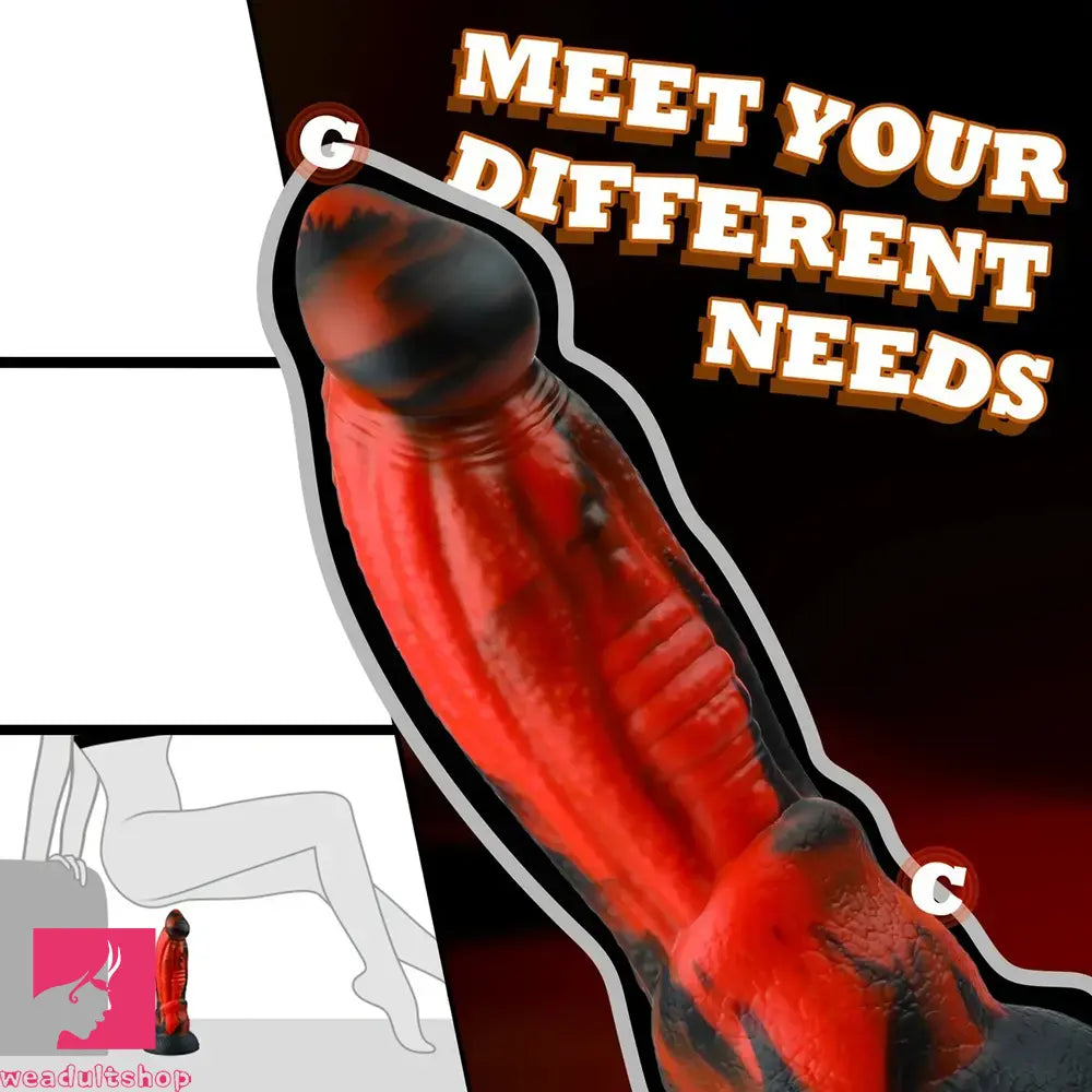 8.5in Monster Snake Silicone Fantasy Thick Dildo Cock Prostate Massager