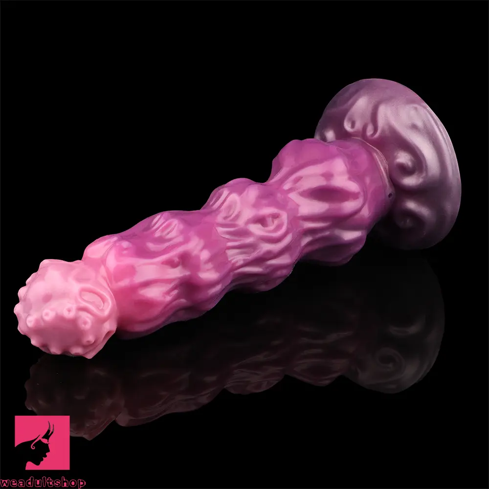 9.68in Inflatable Silicone Soft Big Fantasy Odd Dildo Penis Sex Simulator