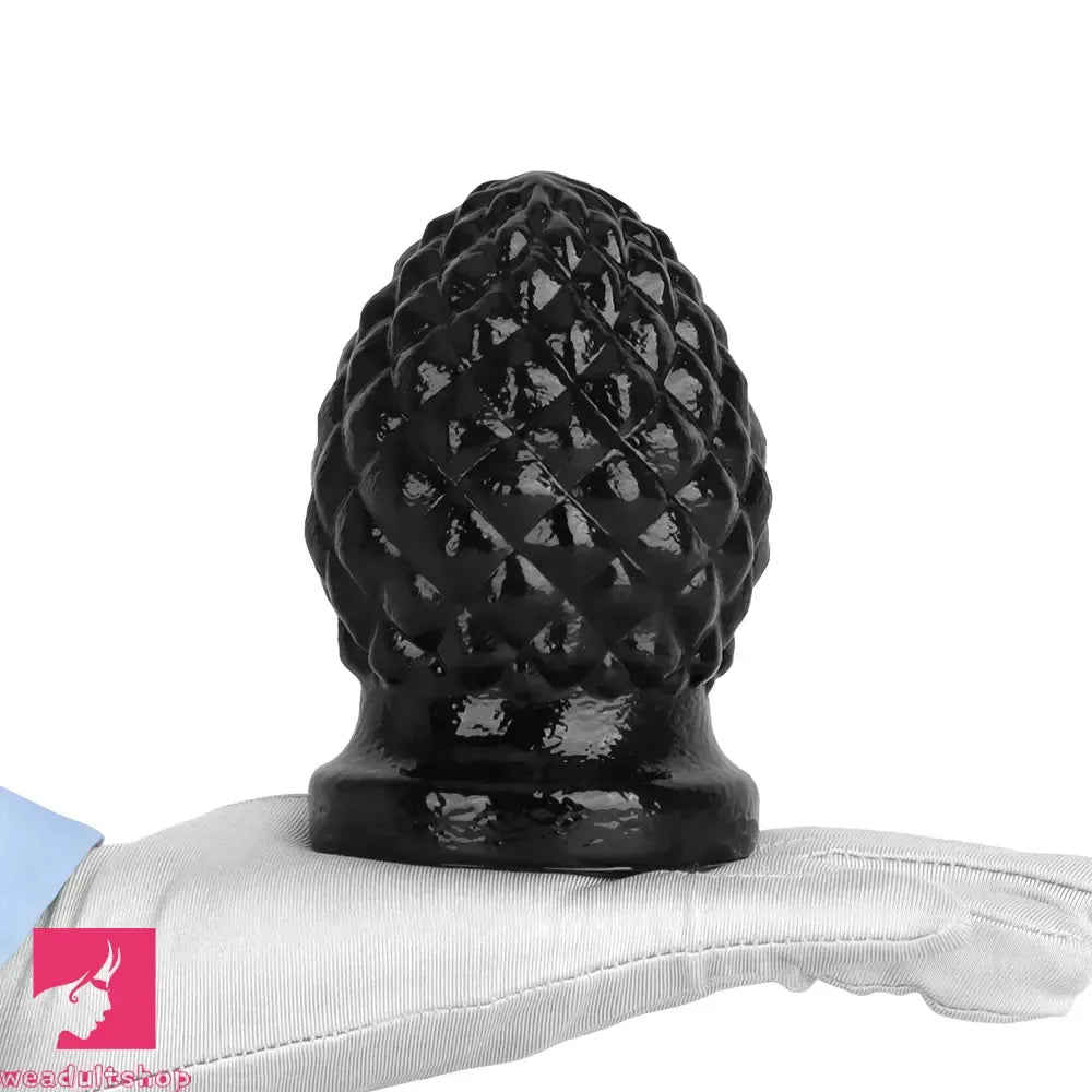 2.95in 4.52in Newbie Black PVC Cock Suction Cup Mini Anal Plug Dildo