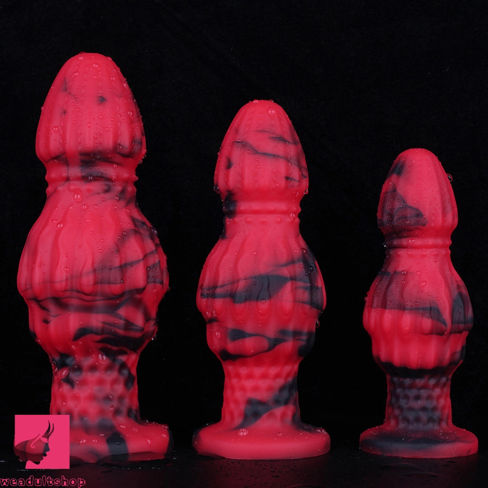 4.72in 5.51in 6.3in Silicone Fantasy Soft Anal Plug Dildo For Vaginal Massager