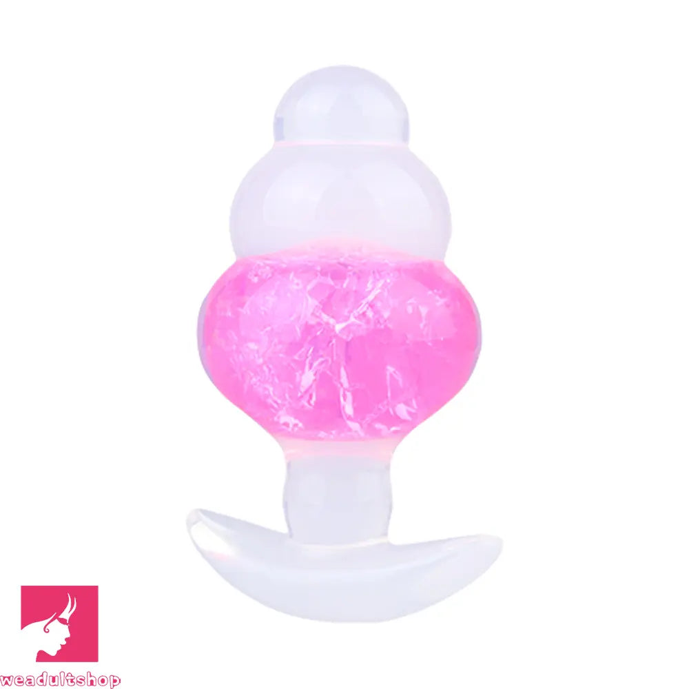 4.53in Luminous Silicone Anal Beads Dildo Anal Love Toy For Women Clit