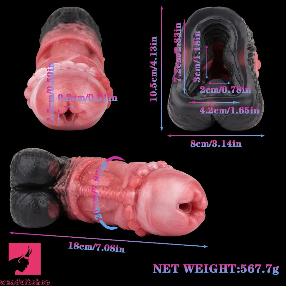 7.08in Horse Cock Silicone Masturbator For Women Men Fucking Cock Toy