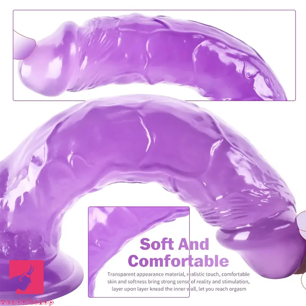 9.06in Realistic Lifelike Penis PVC Dildo With Powerful Suction Cup