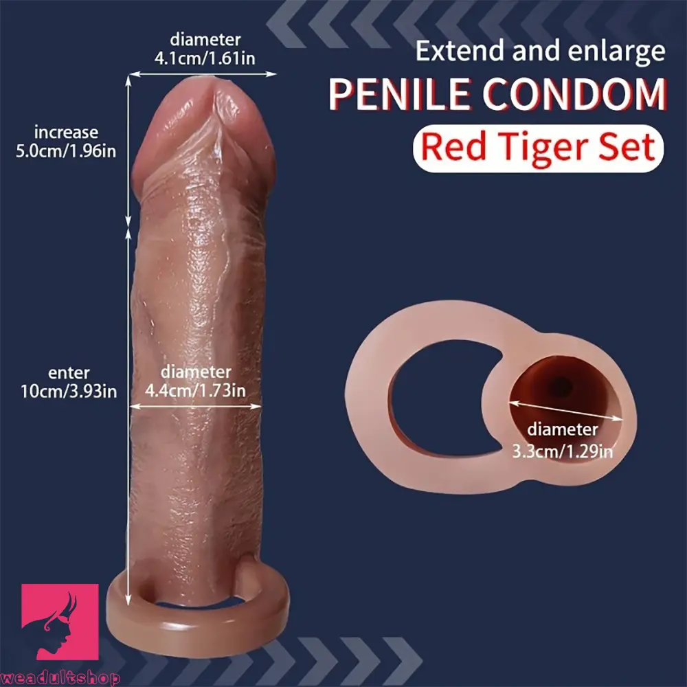 5.7in Pleasure Dildo Sleeve For Cock Thickening Physical Extension Delay