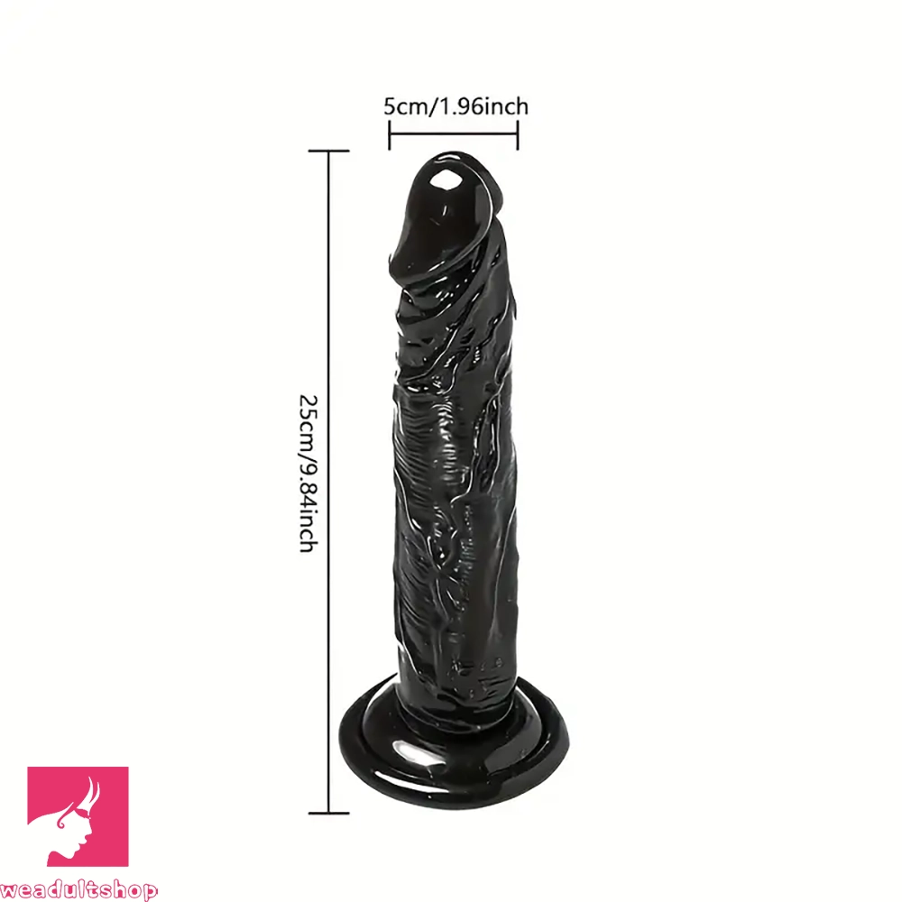 6.29in 9.84in Realistic Dildo PVC Sex Toy For G Spot Suction Cup Dildo