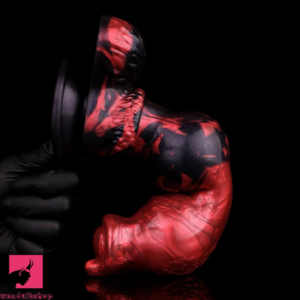 9.25in Knotted Dog Silicone Monster Creature Dildo Couple Foreplay Cock