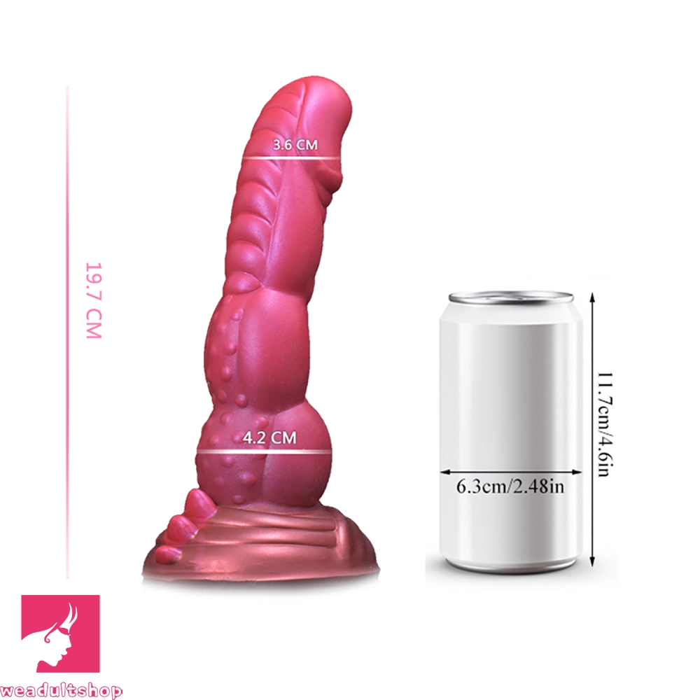 7.08in 9.05in Dinosaur Luminous Monster Soft Prostate Glowing Dildo