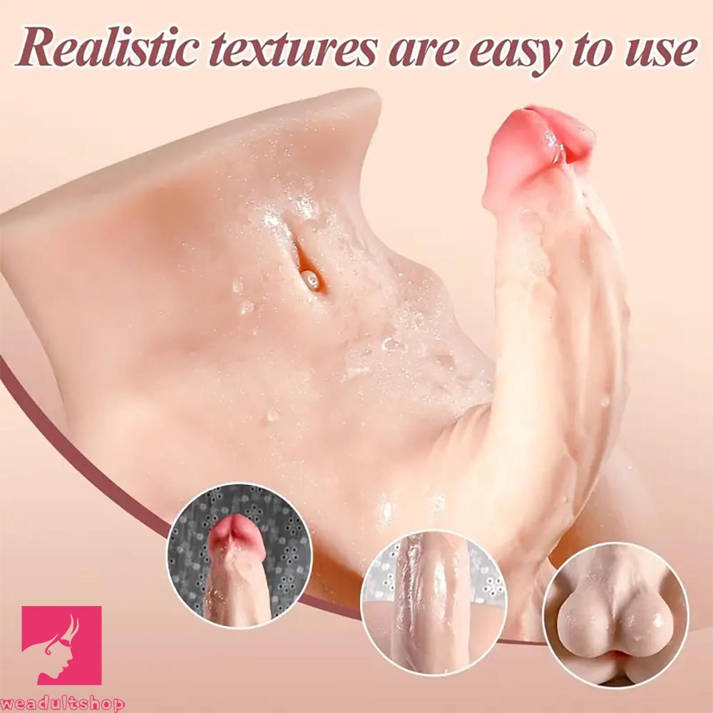 7.1in Realistic Soft TPE Male Sex Doll Torso For Female Orgasm Sex