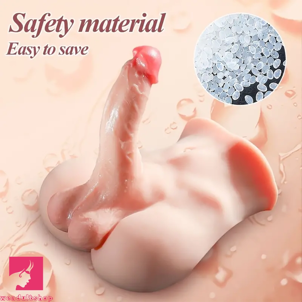 7.1in Realistic Soft TPE Male Sex Doll Torso For Female Orgasm Sex