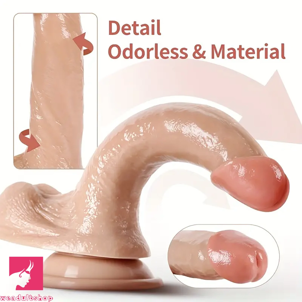 8.27in Realistic Big PVC Dildo For Couples Real Enhanced Sex Orgasm