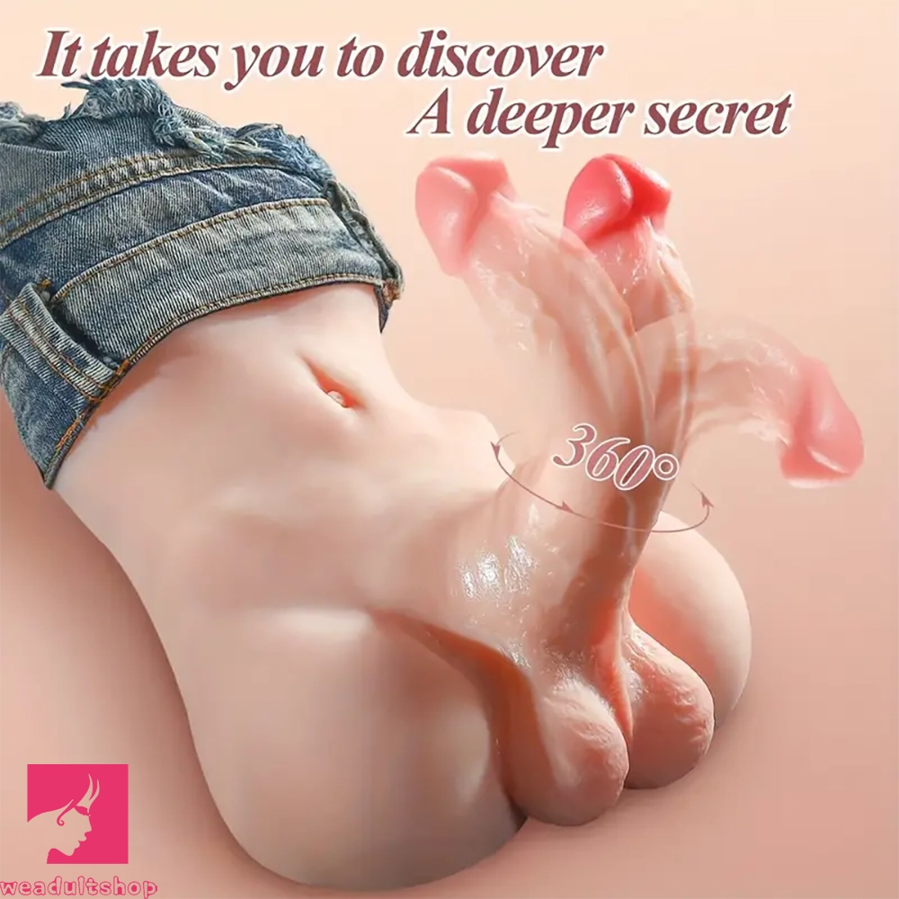 7.1in Realistic Soft TPE Male Sex Doll Torso For Female Orgasm Sex