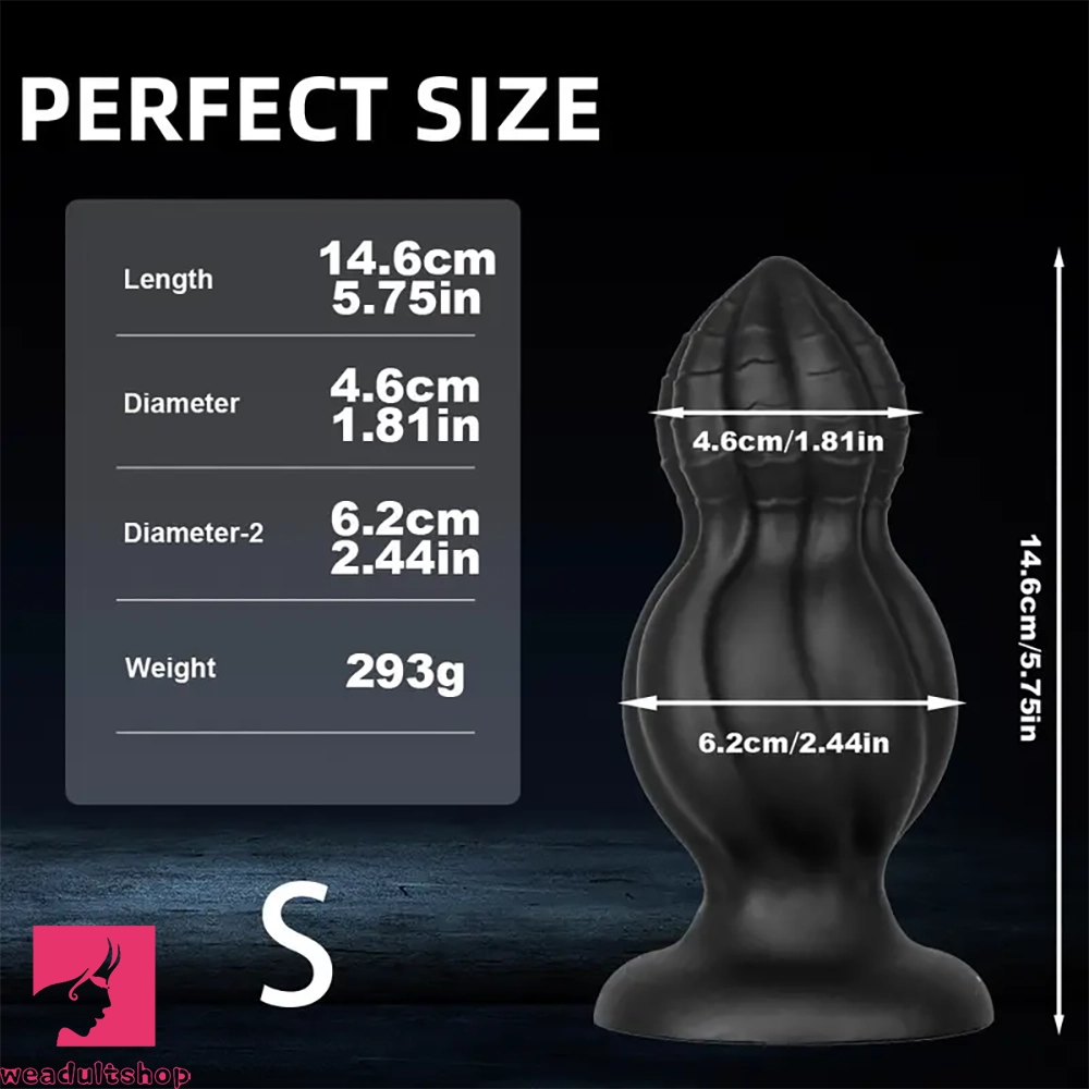 5.75in 6.5in Silicone Anal Plug Dildo Masturbator For Men Sex Toy