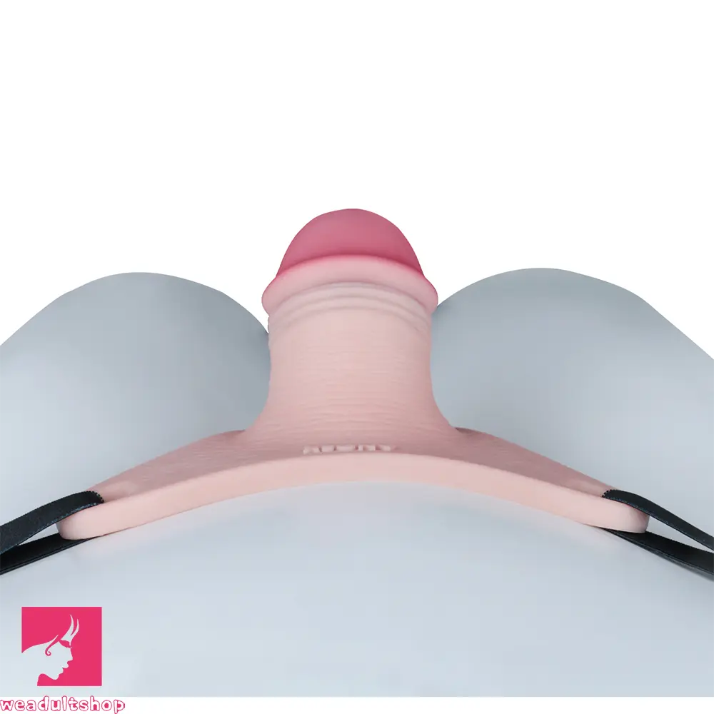 4.33in Strap on Chastity Dildo Wearable Realistic Cock Cage For Men Dilator