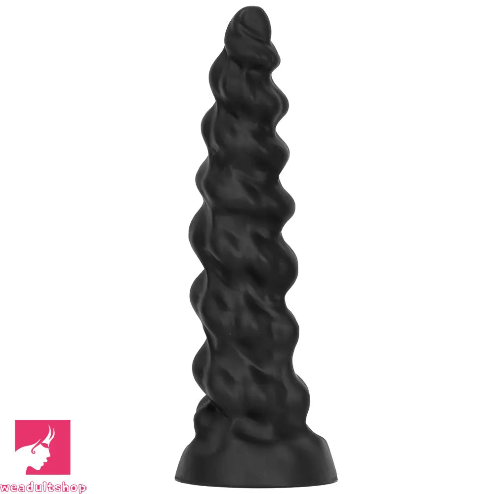 7.28in 9.44in 11.61in Black Big Fantasy Odd Silicone Soft Dildo For Sex Toy