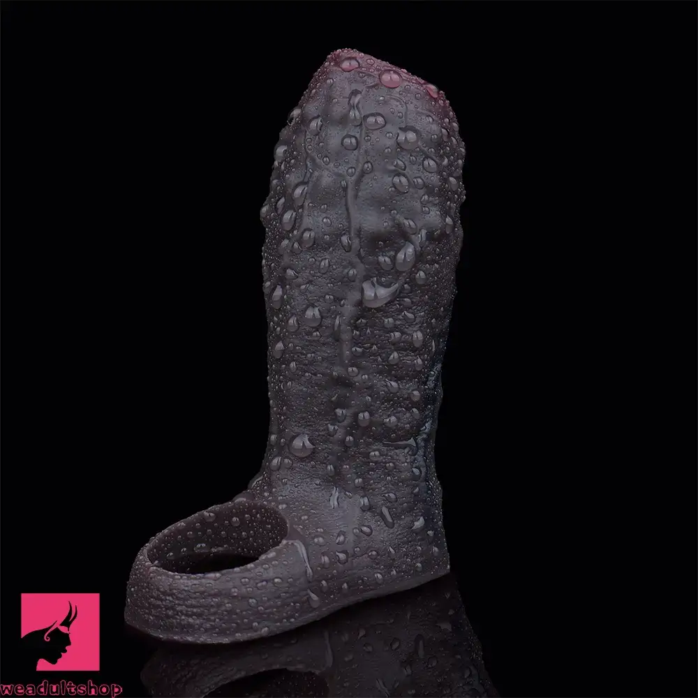 3.7in Super Soft Adult Men Cock Sheath For Couple Dildo Sleeve Cock Toy