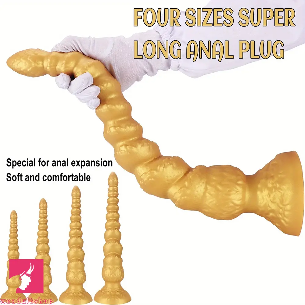 13.38in 15.35in 17.32in 19.48in Super Long Big Clit Silicone Huge Anal Dildo