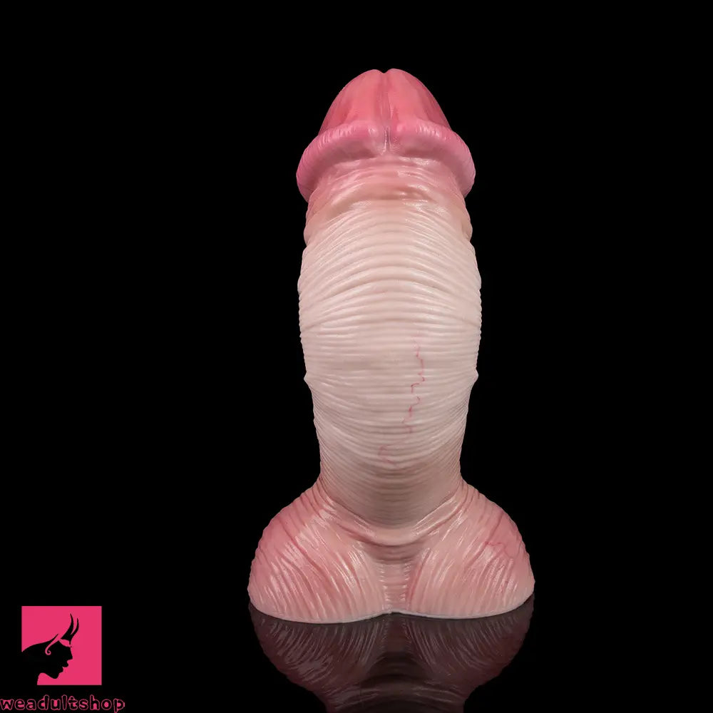 9.17in Double Layer Silicone Soft Big Dildo For Anal Training Masturbation Toy