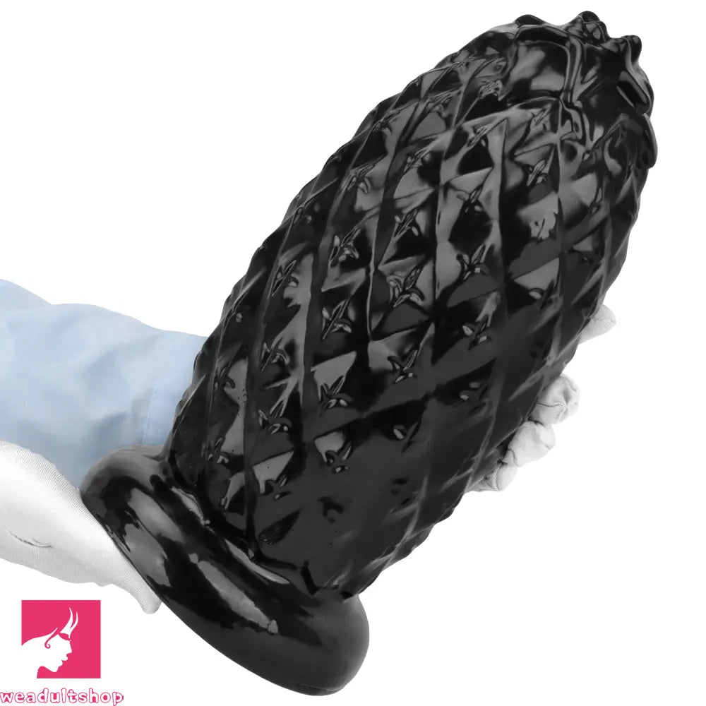 8.26in 10.03in 11.81in Black Big Pineapple Penis PVC Thick Anal Cock Dildo