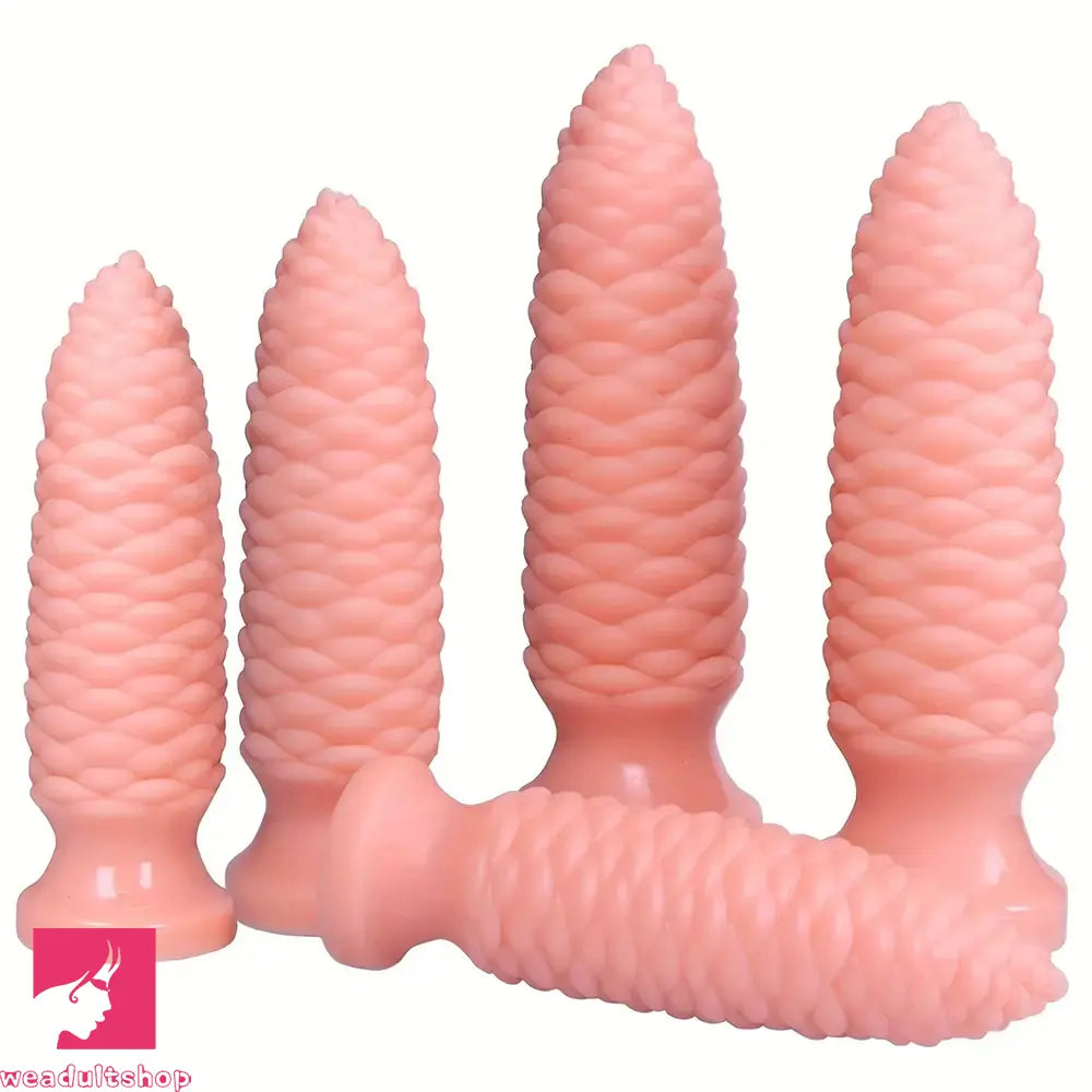 6.1in 7.67in 9.05in 10.43in 11.8in Big Anal Plug Scaly Thick Dildo Sex Toy