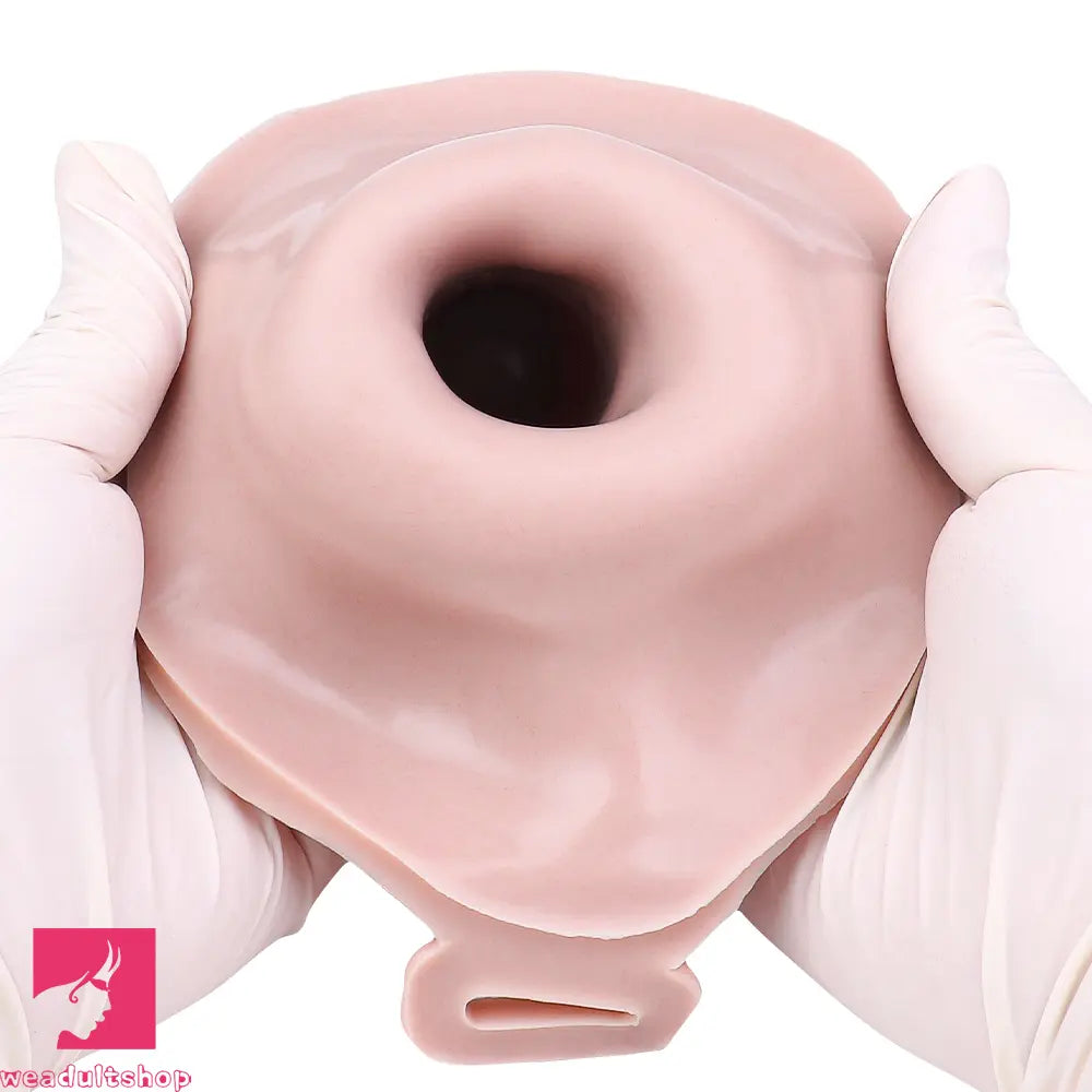 7.28in Lifelike Strap on Penis Extender Cock Sleeve Dildo For Vaginal Clit