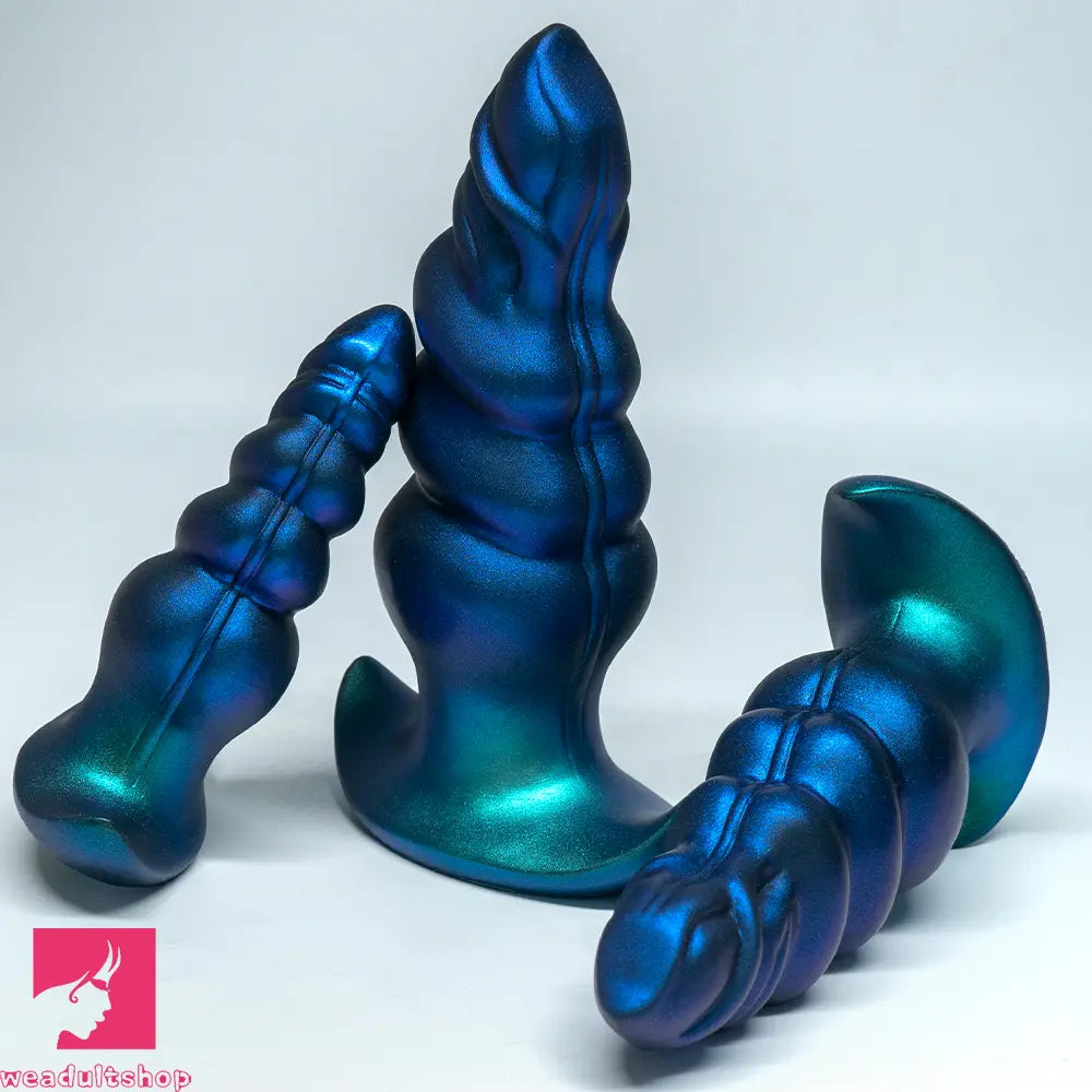 5.31in 6.29in 7.48in Knot Monster Silicone Dildo Anal Plug For Beginner Toy