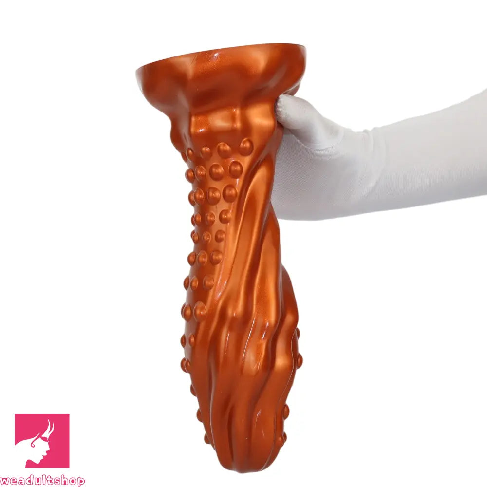 6.29in 8.66in 11.02in Spiked Stripe Silicone Butt Plug Odd Dildo Vagina Dilator
