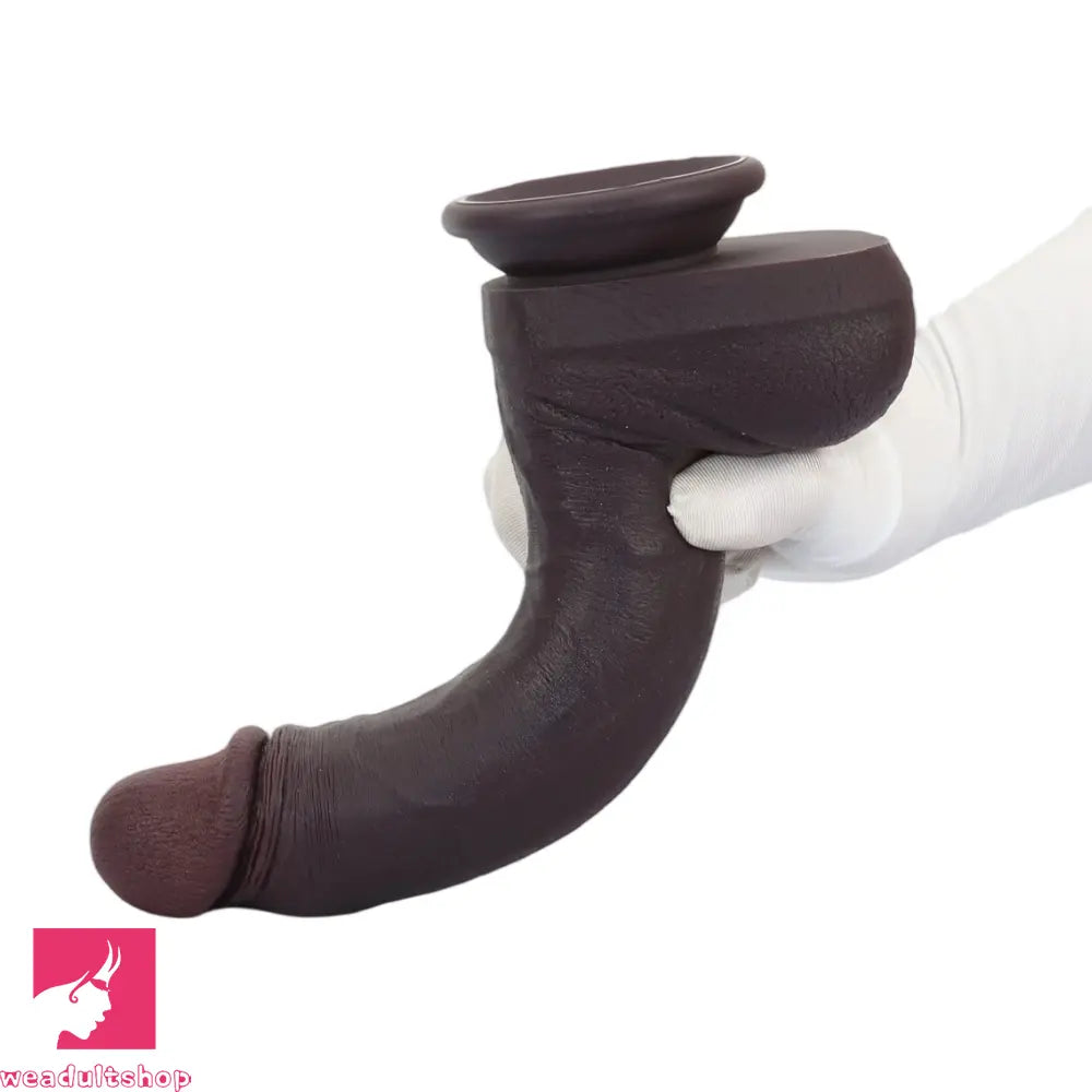 9.64in Smooth Head Flexible Silicone Big Dildo Adult Man Penis Cock Product