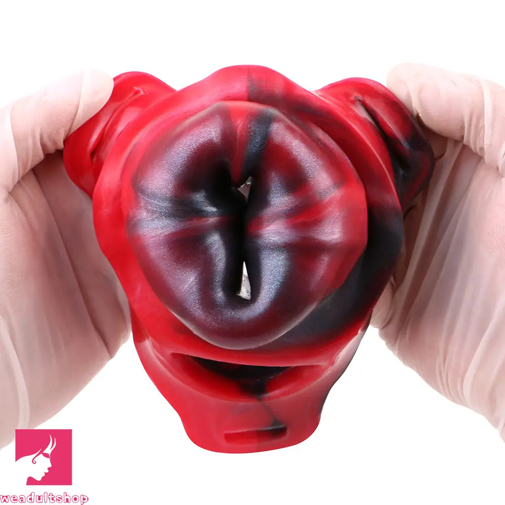 5.39in Hollow Dildo Silicone Soft Fantasy Odd Strap on Cock Sleeve Love
