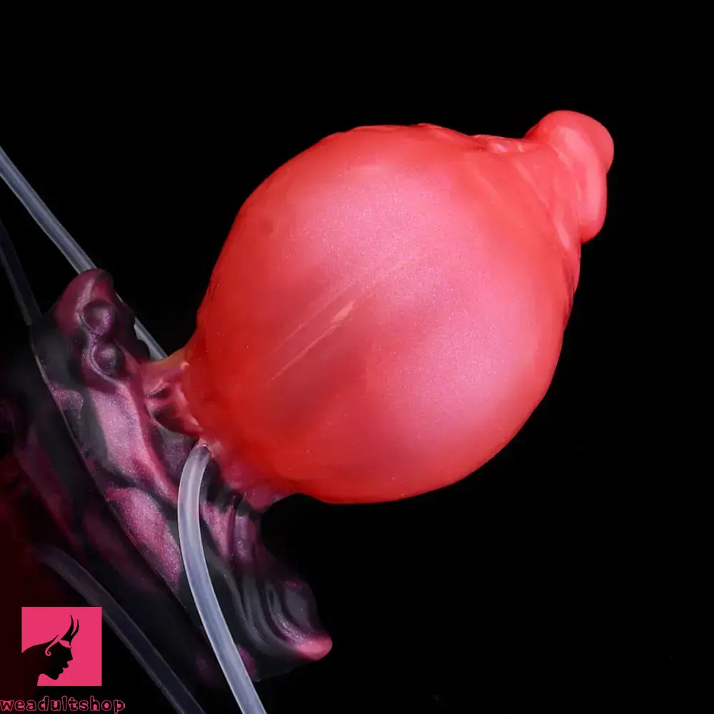 5.31in Fantasy Silicone Soft Inflatable Spraying Water Dildo For Anus Sex