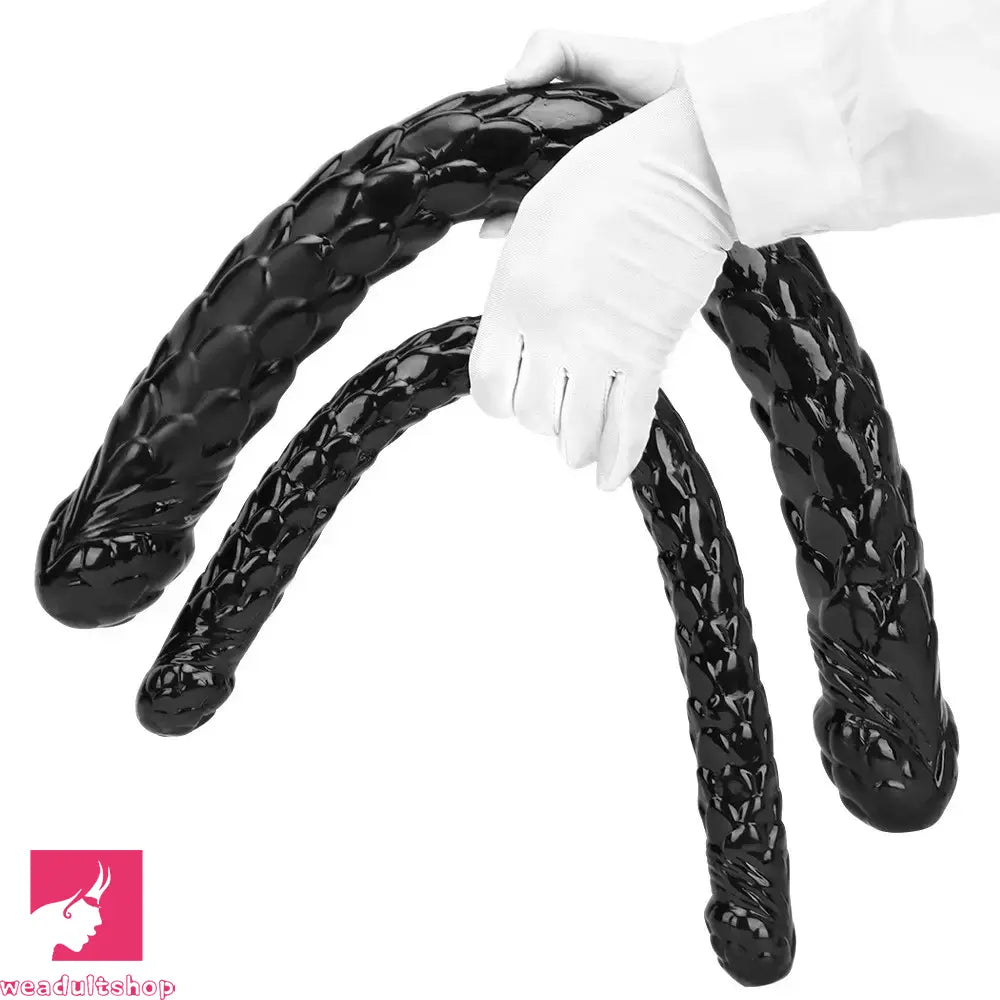 20.47in 27.55in Double-Headed Extra Long Fish Scale Huge Dildo For Sex