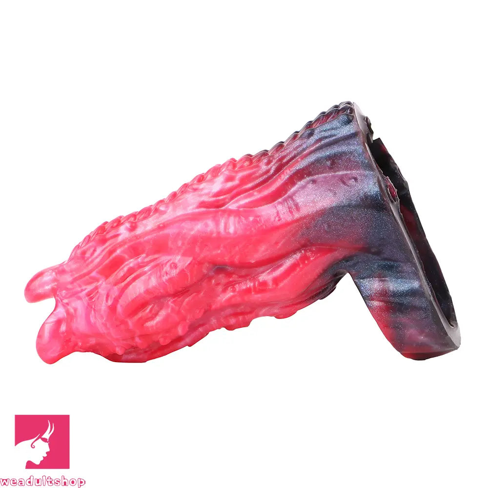 5.19in Octopus Soft Hollow Dildo Built-in keel Vibration Remote Penis Sleeve