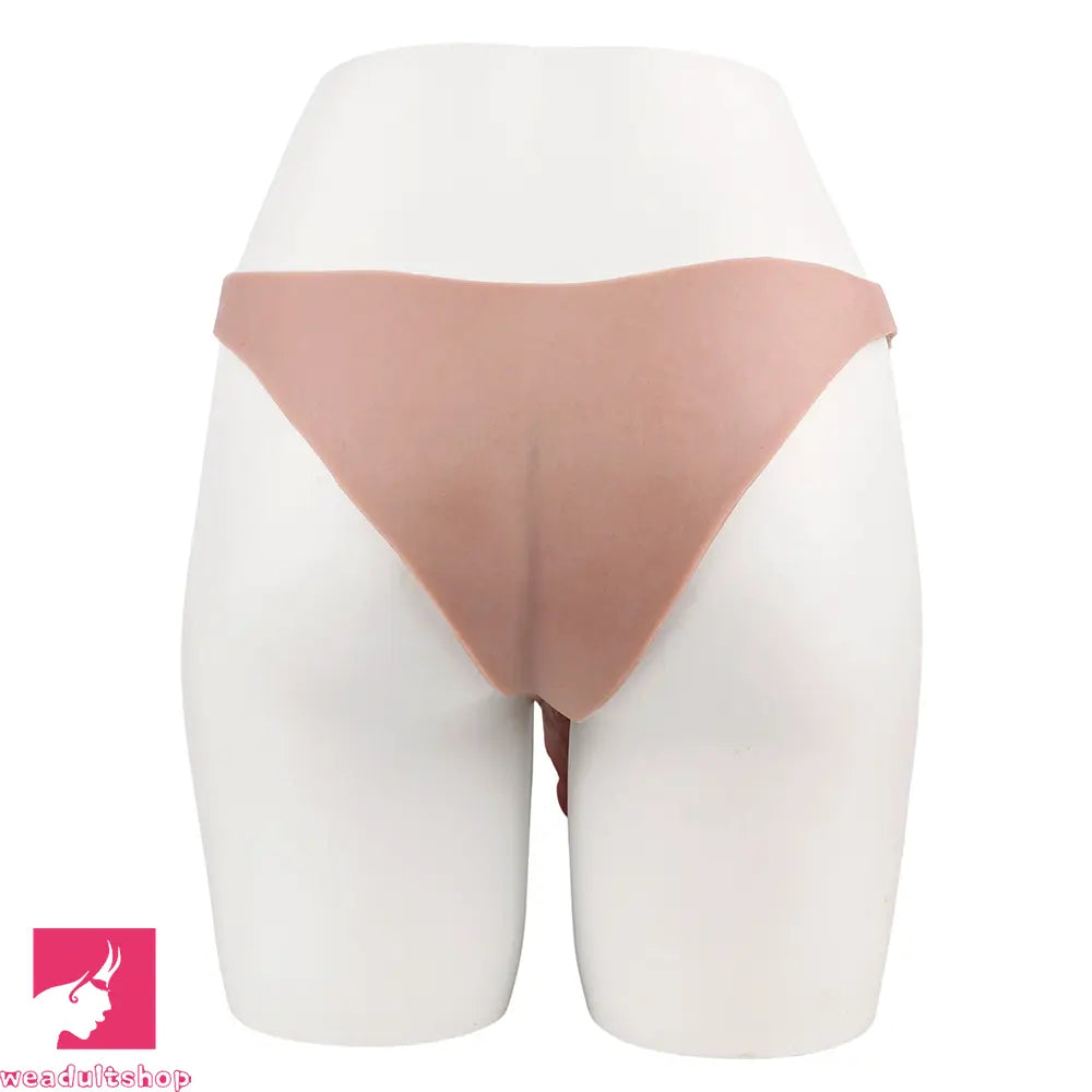 8.11in Realistic Feeling Skin Hollow Sleeve Cock Strap on Dildo Sex Toy