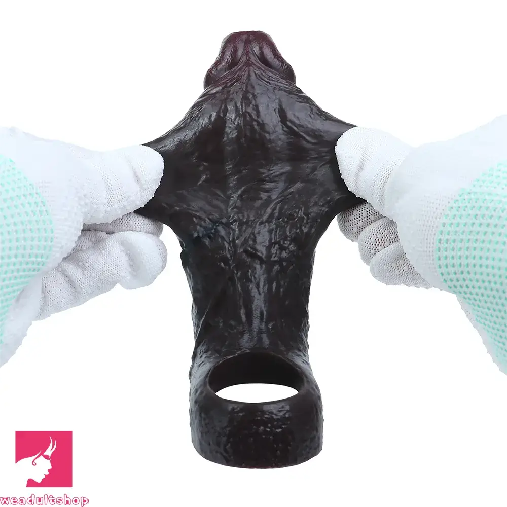 5.59in Realistic Dildo Penis Sleeve Cock Ring For Deep Stimulation Love