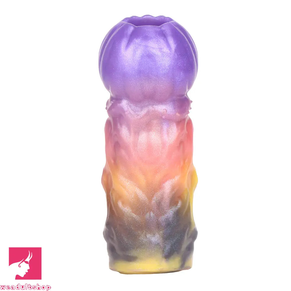 4.72in Ogma Fantasy Odd Silicone Soft Dildo Sleeve Cock Extender Toy