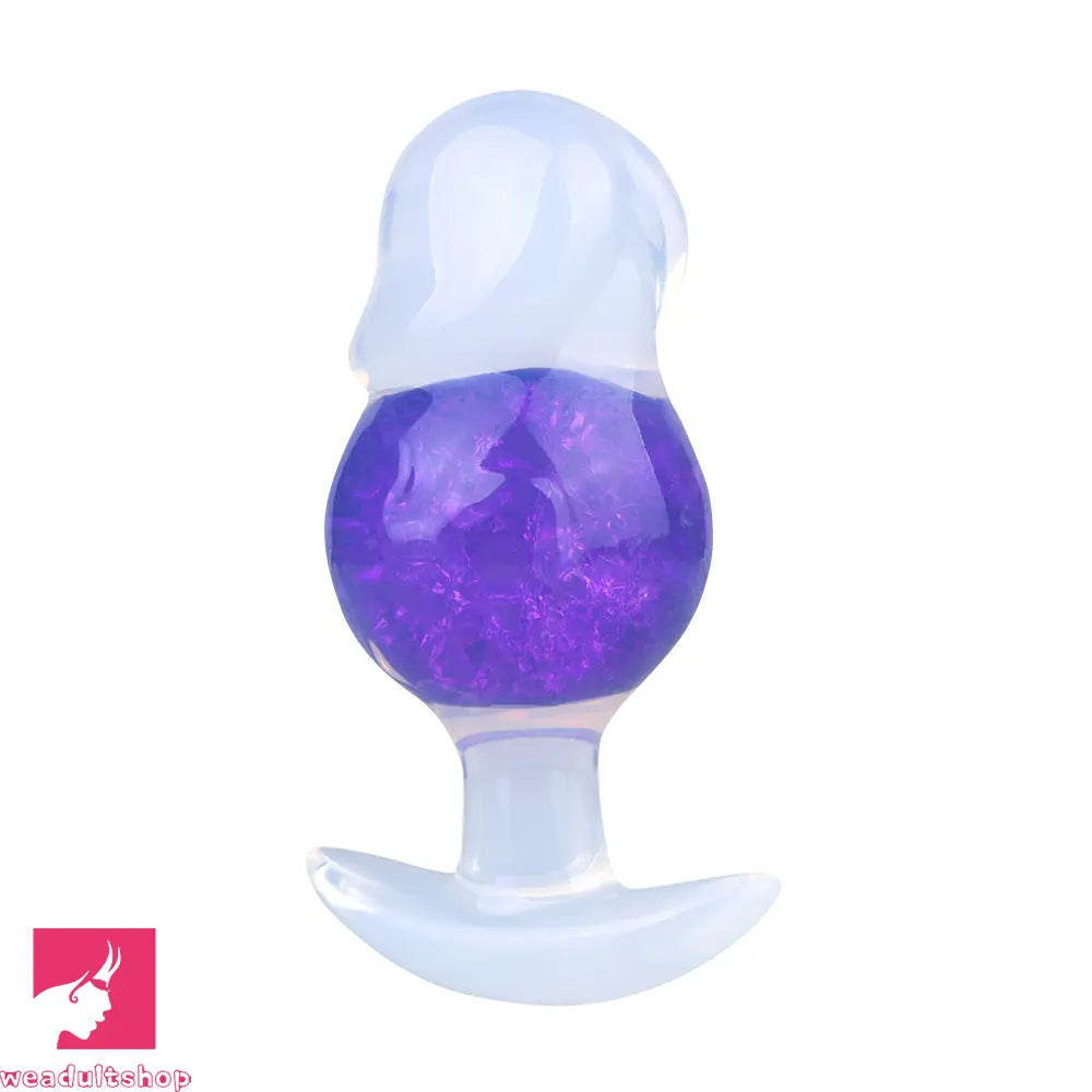 4.96in Luminous Silicone Anal Beads Dildo Anal Sex Toy For Adult Cock