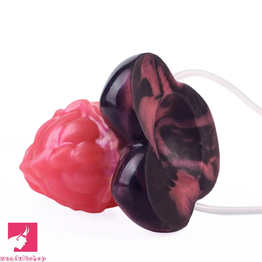 5.12in Fantasy Odd Silicone Soft Inflatable Spraying Water Dildo For Clit