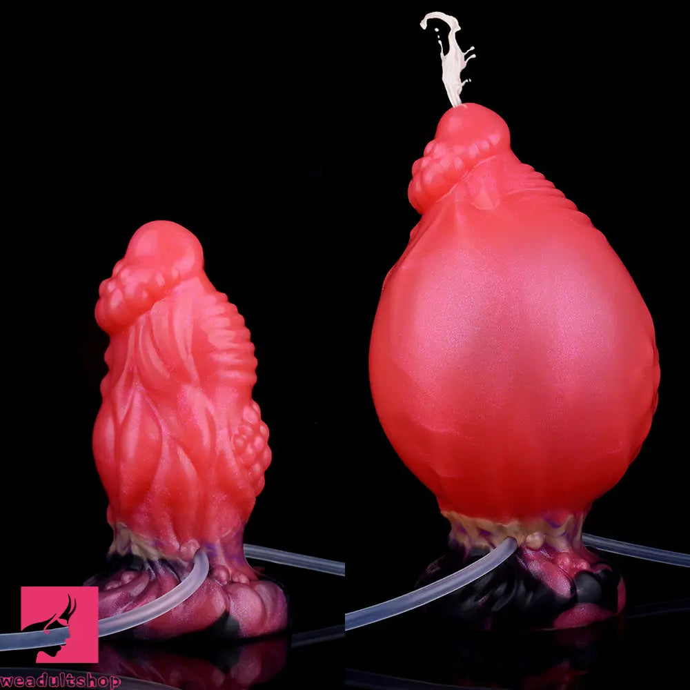 5.51in Fantasy Odd Silicone Soft Inflatable Spraying Water Dildo For Anus