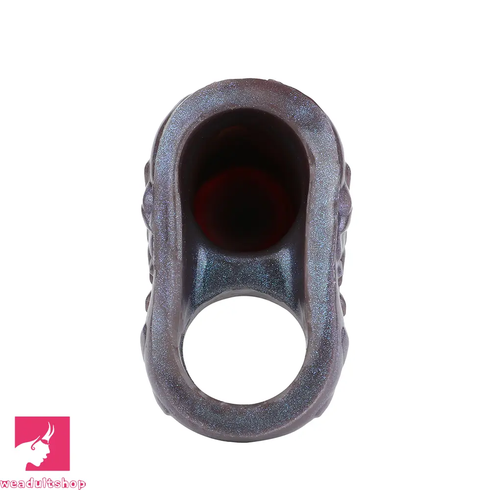 7.48in Spiked Fantasy Penis Sleeve With Cock Ring Dildo For Intimation