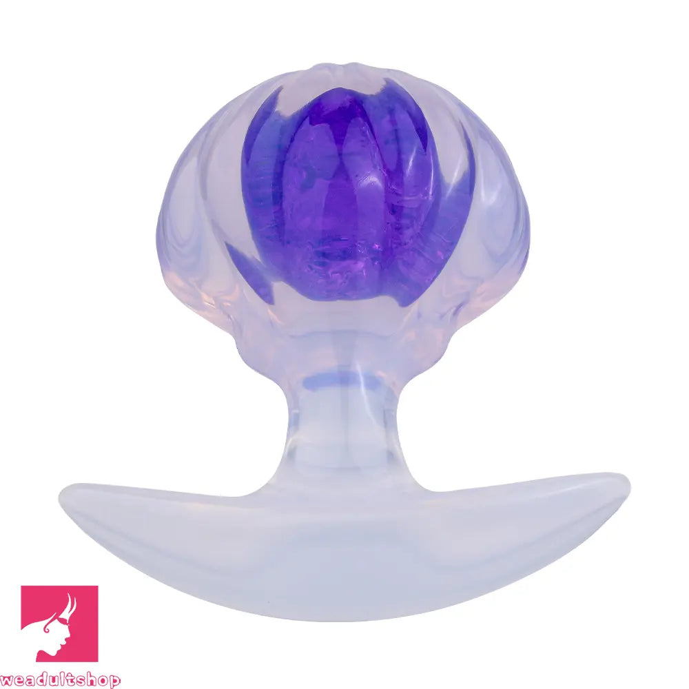 3.27in 3.86in Silicone Butt Plug Dildo Vaginal Massager & Anal Stimulator
